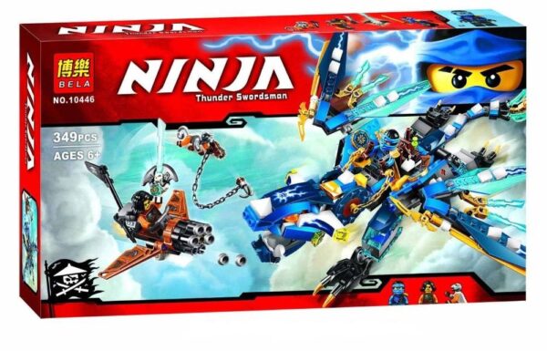Конструктор Bela Ninja 10446 "Дракон стихий Джея" 349 деталей. Аналог Lego Ninjago 70602
