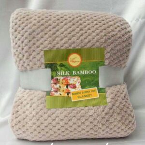 Плед покрывало из бамбуковых волокон Koloco Silk Bamboo Кофейный