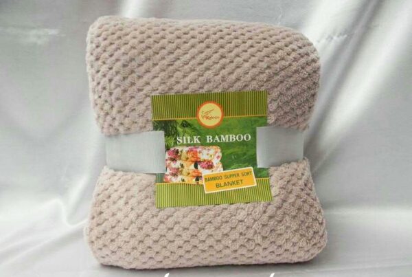 Плед покрывало из бамбуковых волокон Koloco Silk Bamboo Кофейный