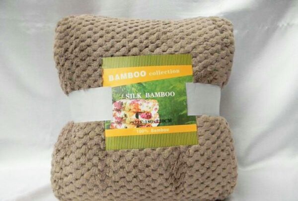 Плед покрывало из бамбуковых волокон Koloco Silk Bamboo Коричневый