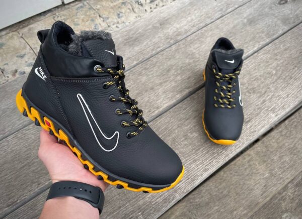 Чоловічі шкіряні зимові кросівки Nike Код: N 22/9 - Зображення 2
