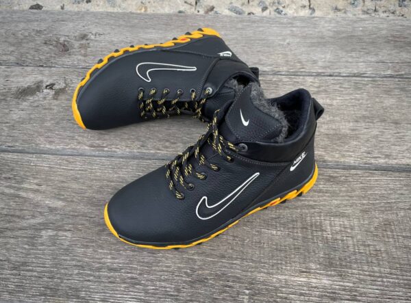Чоловічі шкіряні зимові кросівки Nike Код: N 22/9 - Зображення 4