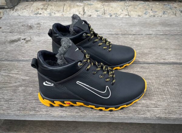 Чоловічі шкіряні зимові кросівки Nike Код: N 22/9 - Зображення 5