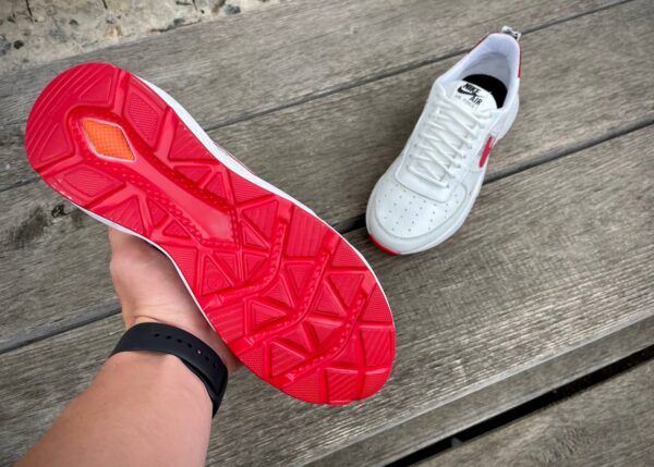 Чоловічі шкіряні кросівки Nike Код: 01-15/7 бел/кр - Зображення 5