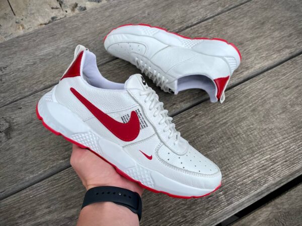 Чоловічі шкіряні кросівки Nike Код: 01-15/7 бел/кр - Зображення 7