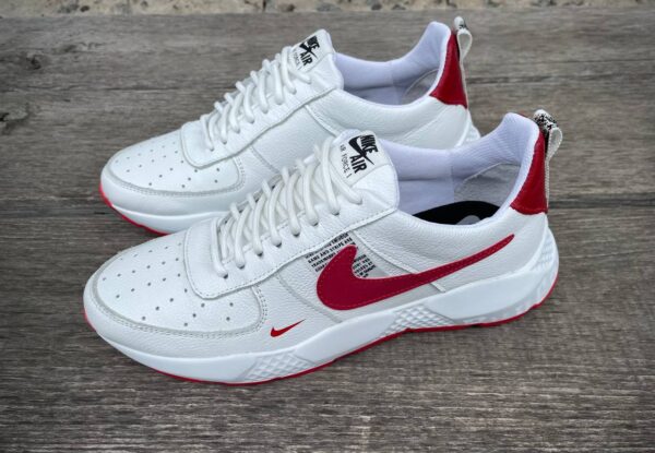 Чоловічі шкіряні кросівки Nike Код: 01-15/7 бел/кр