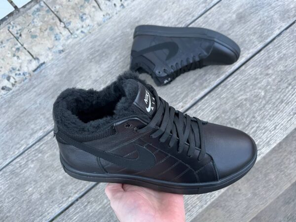 Чоловічі шкіряні зимові кеди Nike Код: N8-1 - Зображення 6
