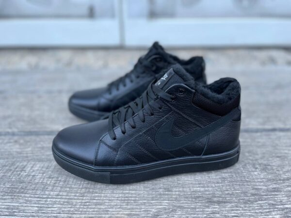 Чоловічі шкіряні зимові кеди Nike Код: N8-1 - Зображення 7
