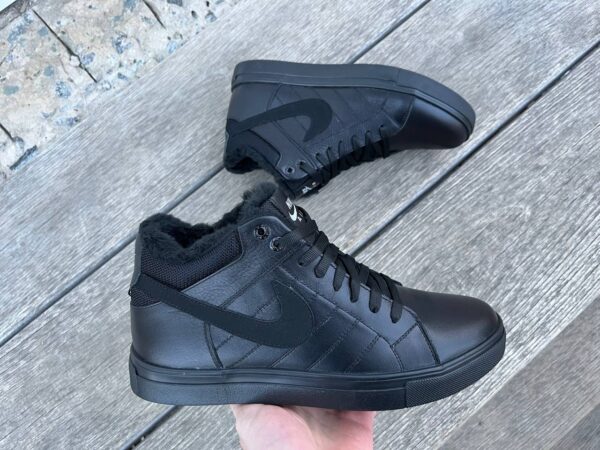 Чоловічі шкіряні зимові кеди Nike Код: N8-1 - Зображення 8