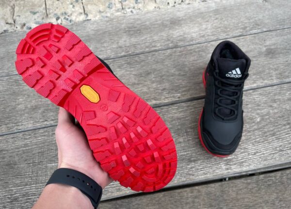 Чоловічі шкіряні зимові кросівки Adidas Код: А-1 красн/зима - Зображення 7