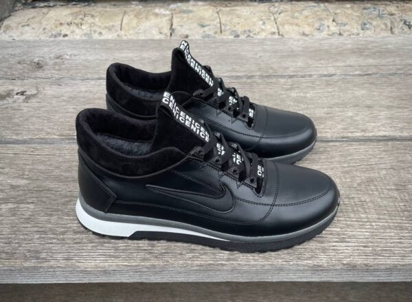 Чоловічі шкіряні зимові кросівки Nike Код: (N) ARM - Зображення 6