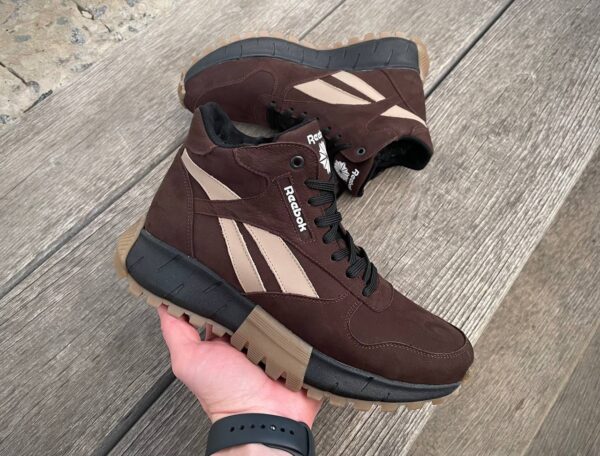 Чоловічі шкіряні зимові черевики Reebok Код: R16 кор/бот - Зображення 8