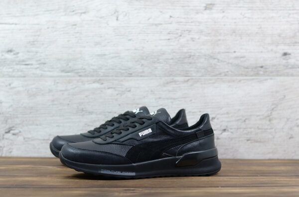 Чоловічі шкіряні кросівки Puma Код: 063 чер - Зображення 5