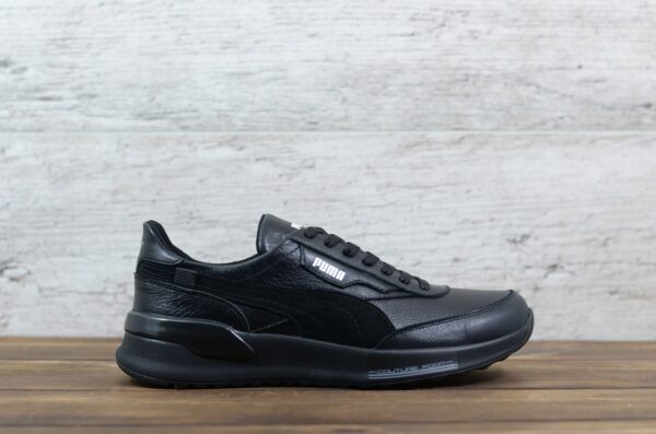 Чоловічі шкіряні кросівки Puma Код: 063 чер - Зображення 6