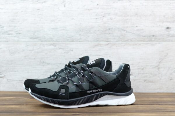 Мужские кожаные кроссовки New Balance Код: NZ сер - Зображення 2