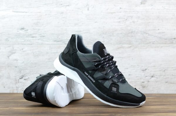 Мужские кожаные кроссовки New Balance Код: NZ сер - Зображення 3