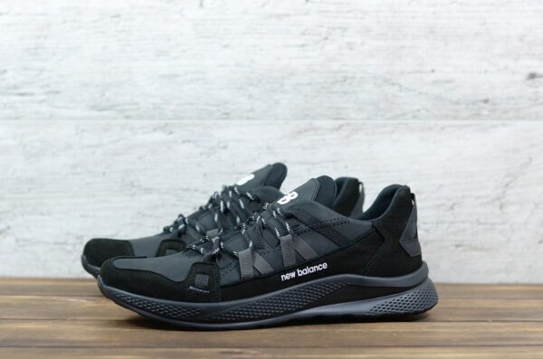 Мужские кожаные кроссовки New Balance Код: NZ чер - Зображення 7