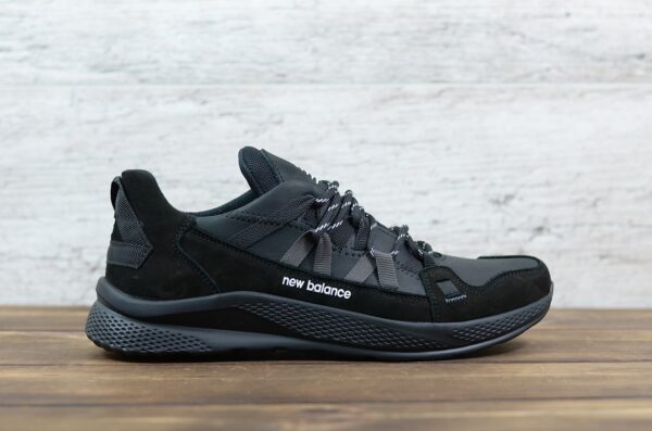 Мужские кожаные кроссовки New Balance Код: NZ чер - Зображення 5