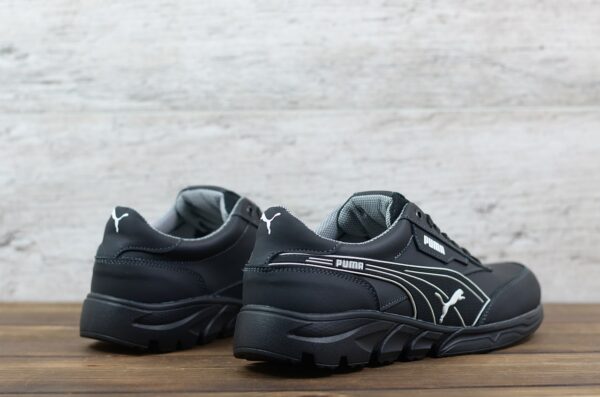 Мужские кожаные кроссовки Puma Код: P10/1 чер - Зображення 2