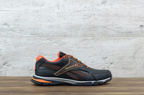 Мужские кожаные кроссовки Reebok Код: R210 ч/ор - Зображення 3