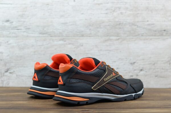 Мужские кожаные кроссовки Reebok Код: R210 ч/ор - Зображення 5
