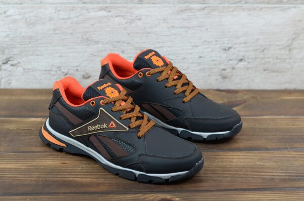 Мужские кожаные кроссовки Reebok Код: R210 ч/ор - Зображення 6