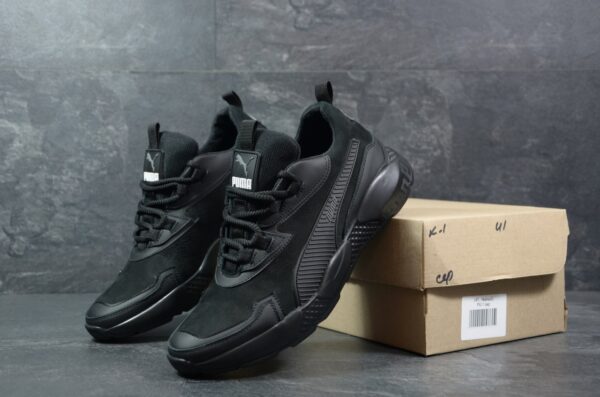 Мужские кожаные кроссовки Puma Код: РК-1 сер - Зображення 2