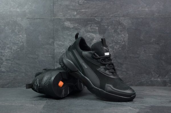 Мужские кожаные кроссовки Puma Код: РК-1 сер - Зображення 3