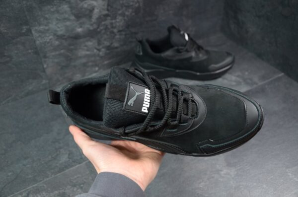 Мужские кожаные кроссовки Puma Код: РК-1 сер - Зображення 4