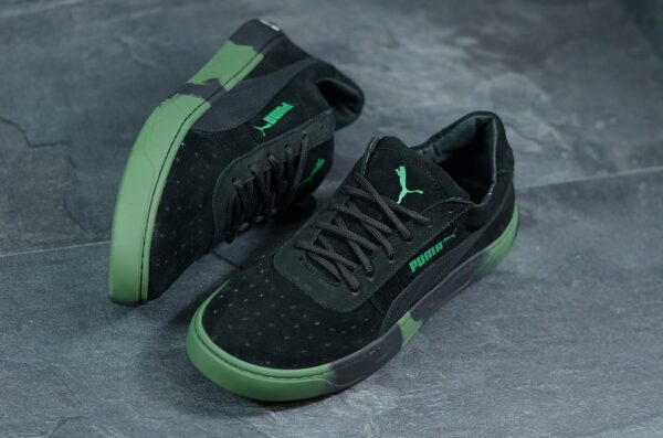 Мужские замшевые кеды Puma Код: РЗ зел - Зображення 2