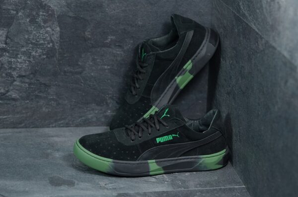 Мужские замшевые кеды Puma Код: РЗ зел - Зображення 6