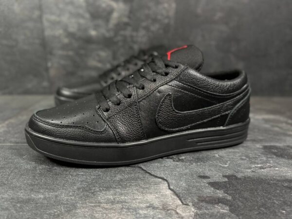 Мужские кожаные кеды Nike Код: 01-17/1 чер - Зображення 4