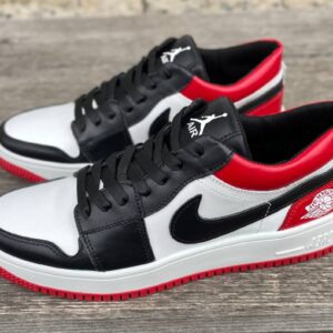Чоловічі шкіряні кеди Nike Код: JR80 бел/чер/кр
