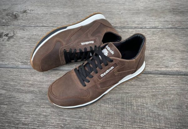 Чоловічі шкіряні кросівки Reebok Код: R17 кор - Зображення 2