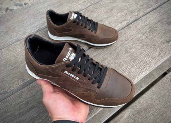 Чоловічі шкіряні кросівки Reebok Код: R17 кор - Зображення 6