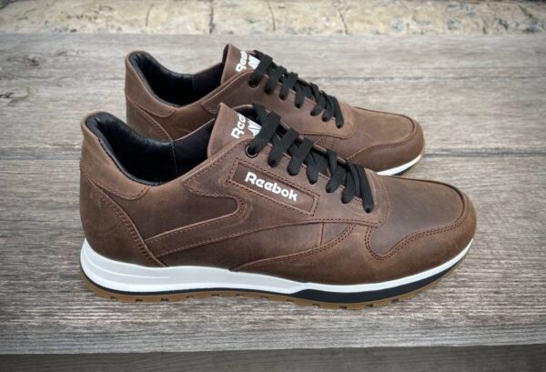 Чоловічі шкіряні кросівки Reebok Код: R17 кор - Зображення 7