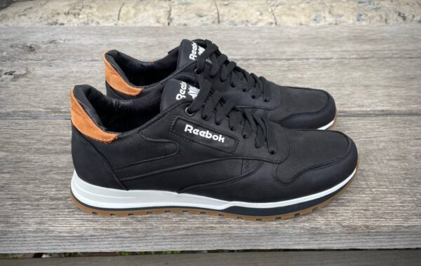 Чоловічі шкіряні кросівки Reebok Код: R17 чер - Зображення 4