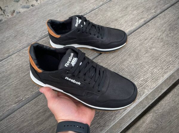 Чоловічі шкіряні кросівки Reebok Код: R17 чер - Зображення 8