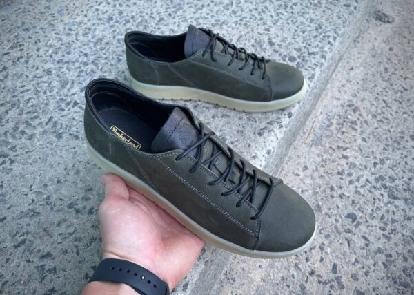 Чоловічі шкіряні кеди Timberland Код: Т77 ол/п - Зображення 5