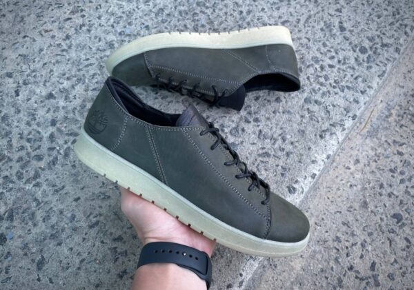 Чоловічі шкіряні кеди Timberland Код: Т77 ол/п - Зображення 7