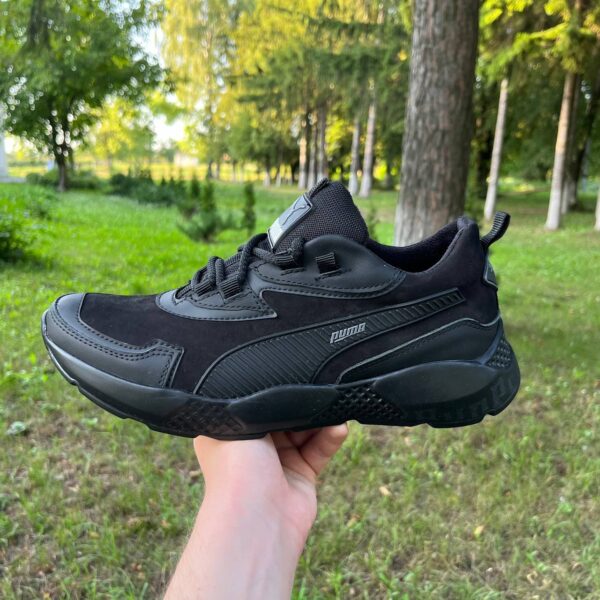 Мужские кожаные кроссовки Puma Код: РК-1 сер - Зображення 6