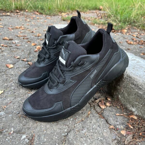 Мужские кожаные кроссовки Puma Код: РК-1 сер - Зображення 7