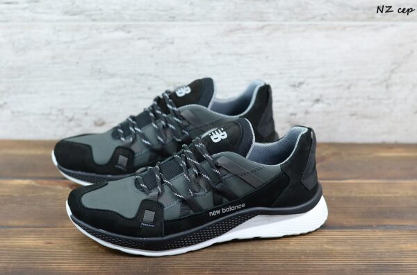 Мужские кожаные кроссовки New Balance Код: NZ сер