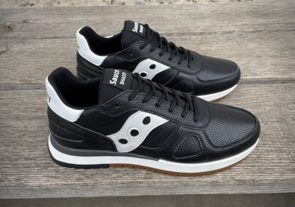 Чоловічі шкіряні кросівки Saucony Код: 01-71/12 чер/бел - Зображення 5