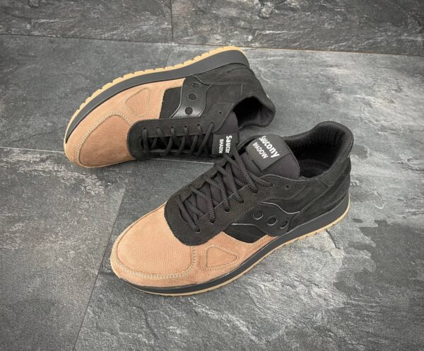 Чоловічі шкіряні кросівки Saucony Код: 01-71/8 чер/кор - Зображення 2