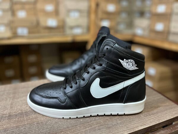 Чоловічі шкіряні демісезонні кросівки Nike Код: 01-62/4 чер/бел - Зображення 7