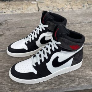 Чоловічі шкіряні кеди (кросівки) Nike Jordan Код: 01-62/21 чор/сір