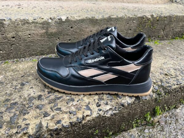 Чоловічі шкіряні кросівки Reebok Код: R16 чер/беж - Зображення 3