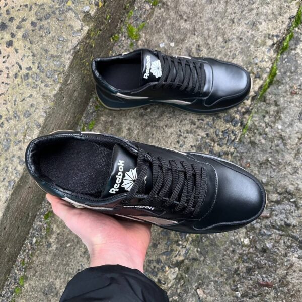 Чоловічі шкіряні кросівки Reebok Код: R16 чер/беж - Зображення 5