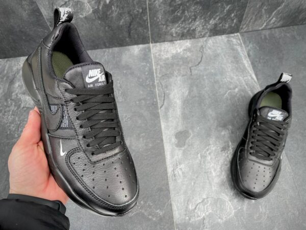 Чоловічі шкіряні кросівки Nike Код: М111 чор - Зображення 5
